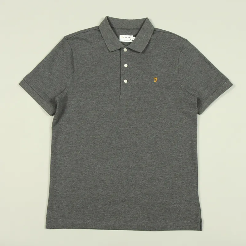 Farah Blanes Polo Shirt - Farah Grey Marl